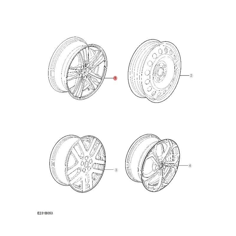 17-Inch and 18-Inch Original Alloy Wheels for MG4