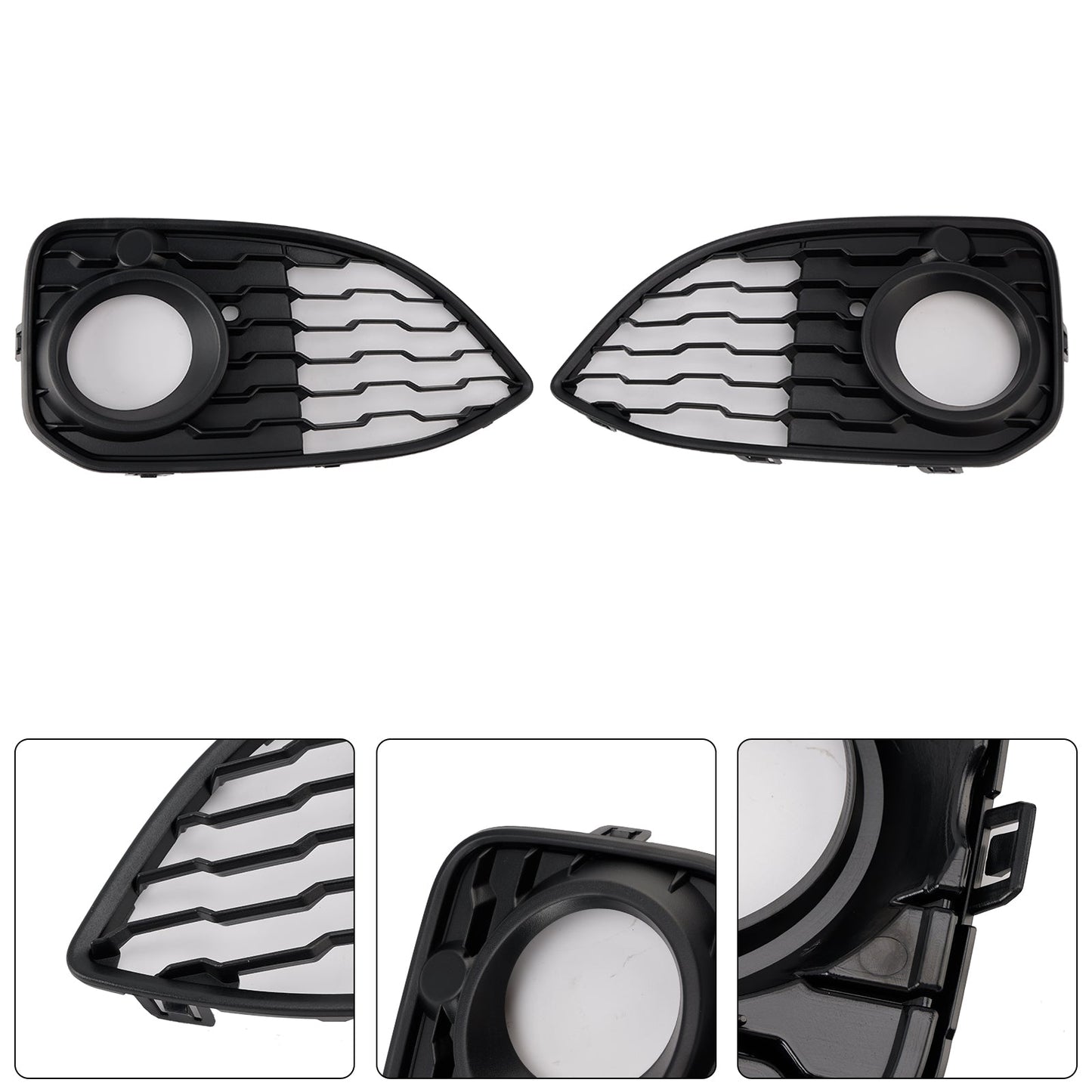 2015-2019 BMW 1 Series F20 F21 LCI Front Fog Light Cover Grille — Pair (51118060281 / 51118060282)