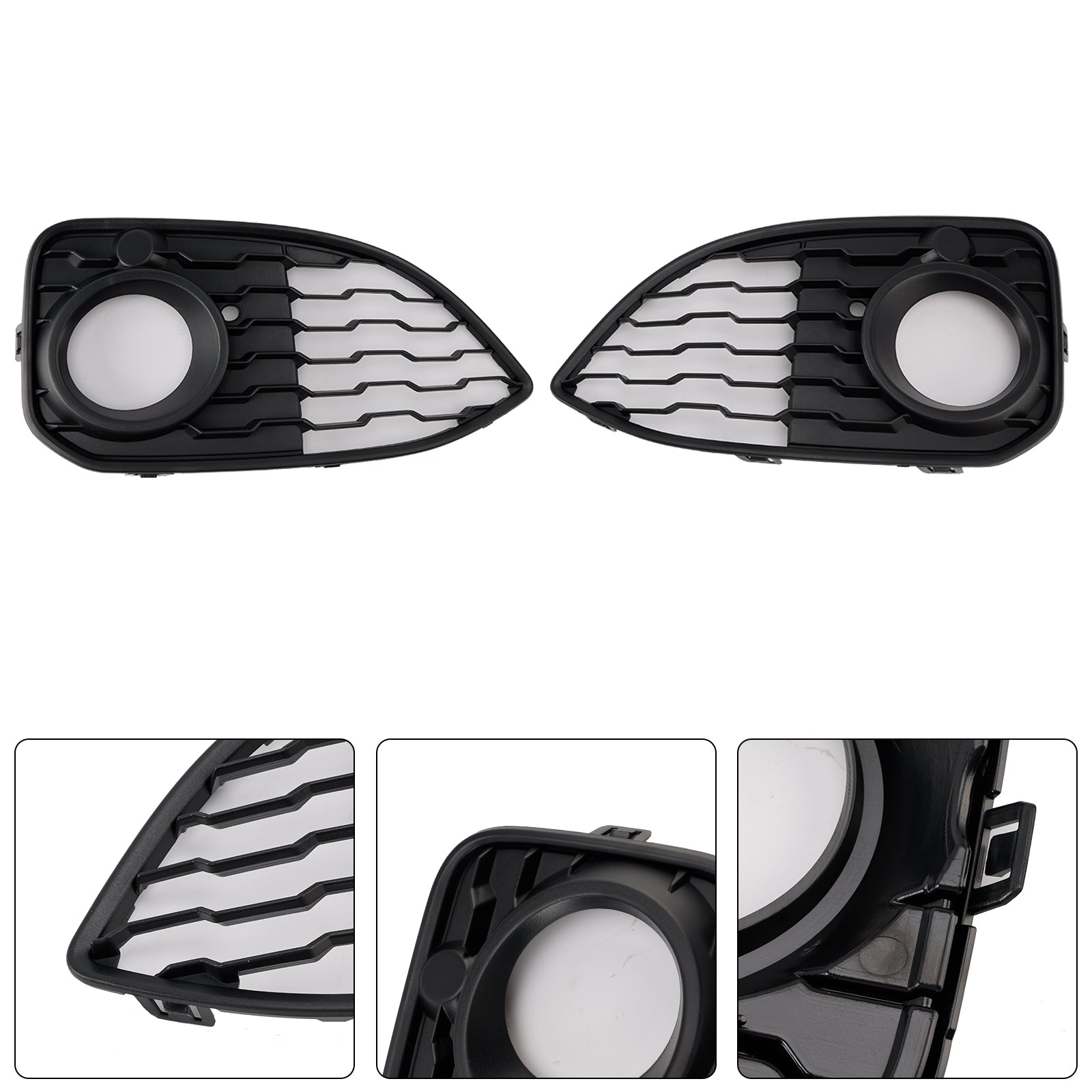 2015-2019 BMW 1 Series F20 F21 LCI Front Fog Light Cover Grille — Pair (51118060281 / 51118060282)