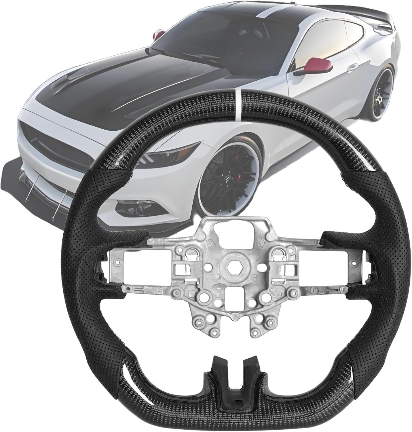 Steering Wheel for 2015-2017 Mustang EcoBoost/GT/V6/Shelby GT350/GT350R