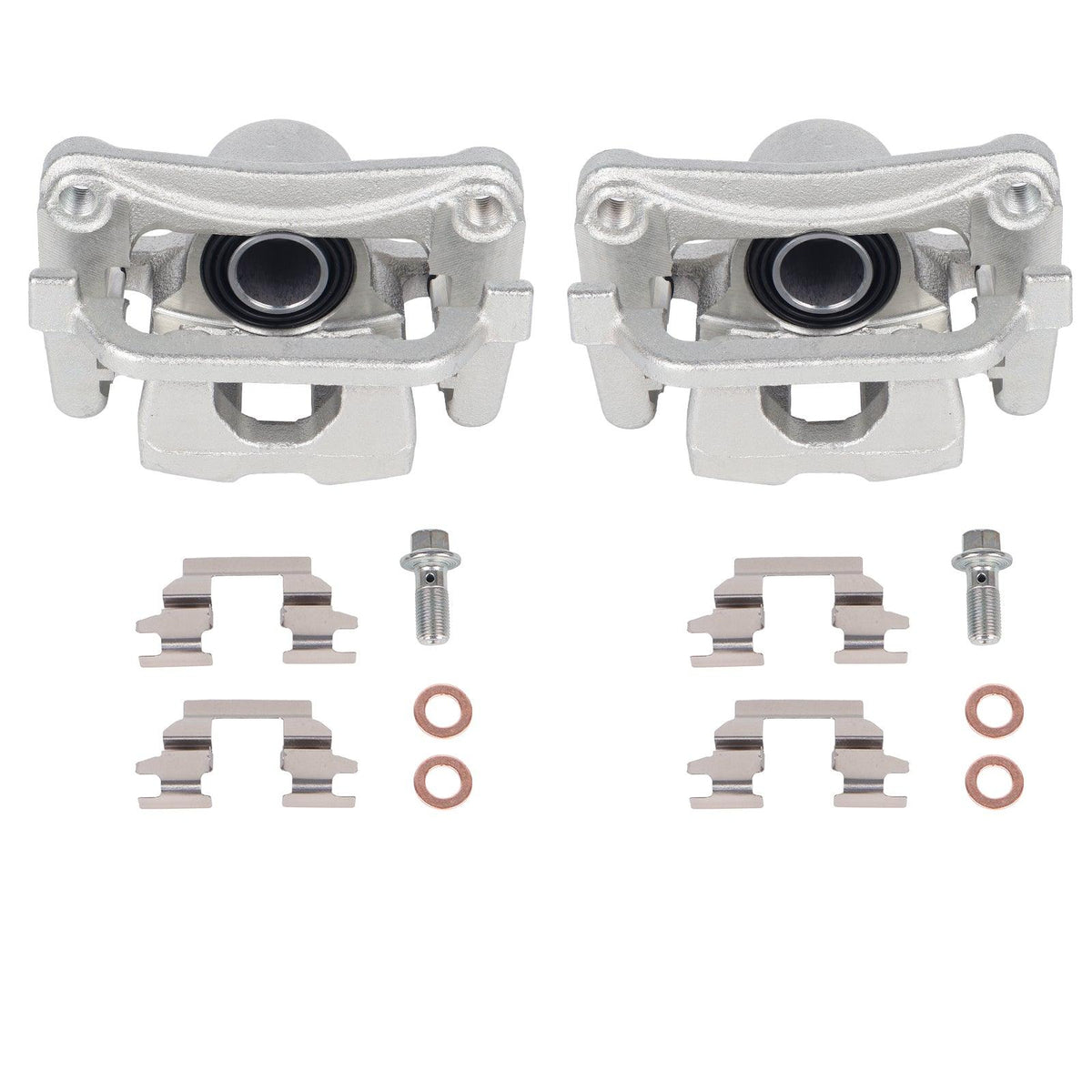 Rear Disc Brake Caliper Pair with Bracket for 2005-2010 Infiniti G35, G37, M35, M45 & Nissan 350Z, 370Z (Non-Sport)