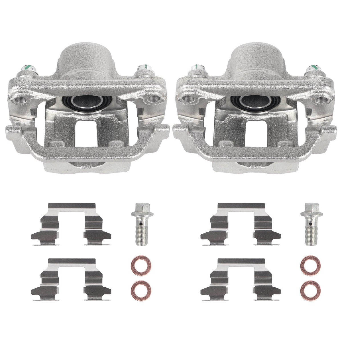 Rear Disc Brake Caliper Pair, Left & Right, for 2003-2005 Infiniti G35, Nissan 350Z, 2003-2007 Murano & 2004-2009 Quest