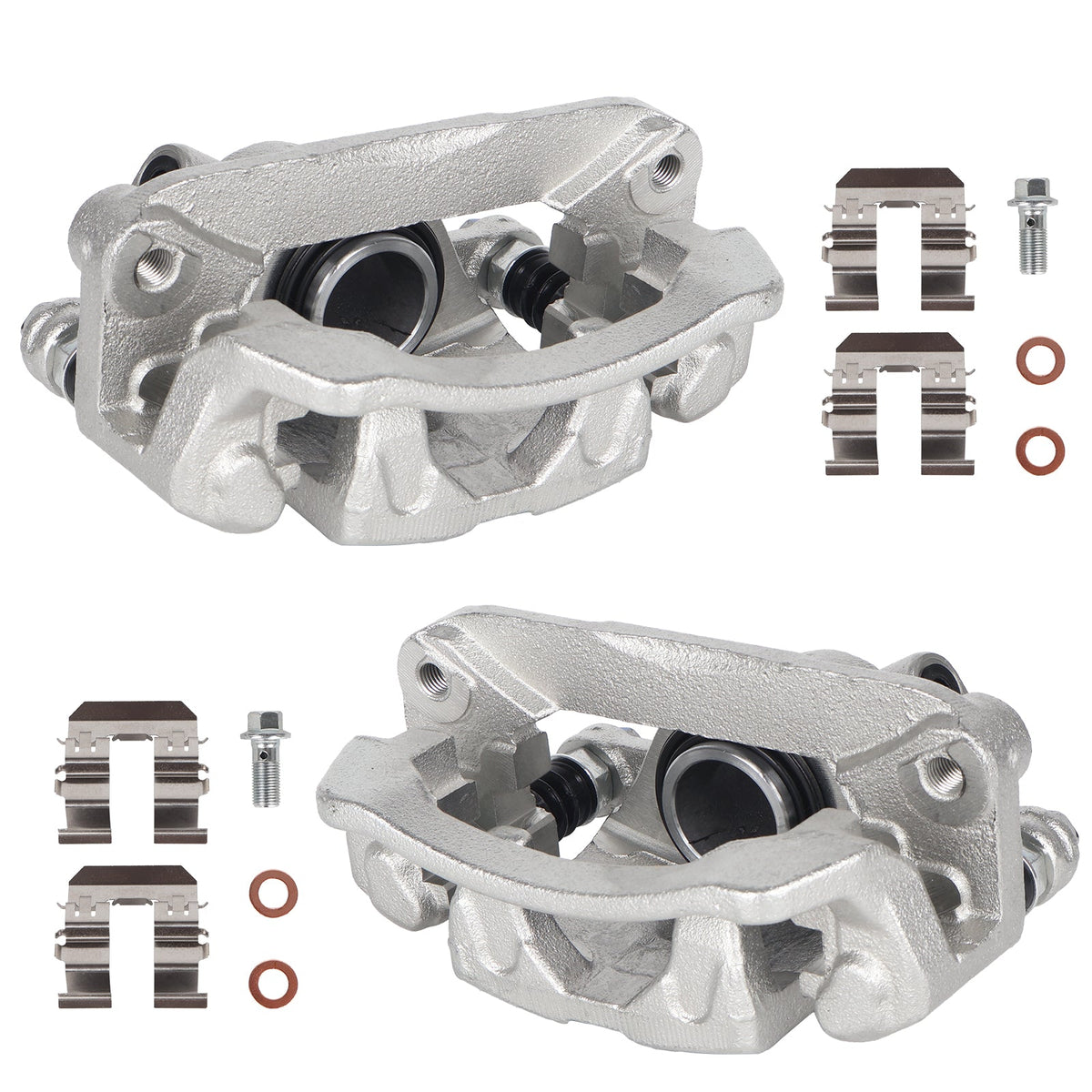 Rear Disc Brake Caliper Pair (Left & Right) for 2009-2013 Subaru Forester, 2008-2014 Impreza & 2015-2021 WRX