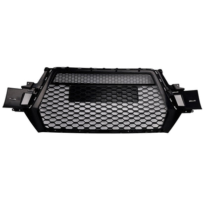 2016-2019 Audi Q7 Gloss Black Front Bumper Radiator Vent Mesh Grille