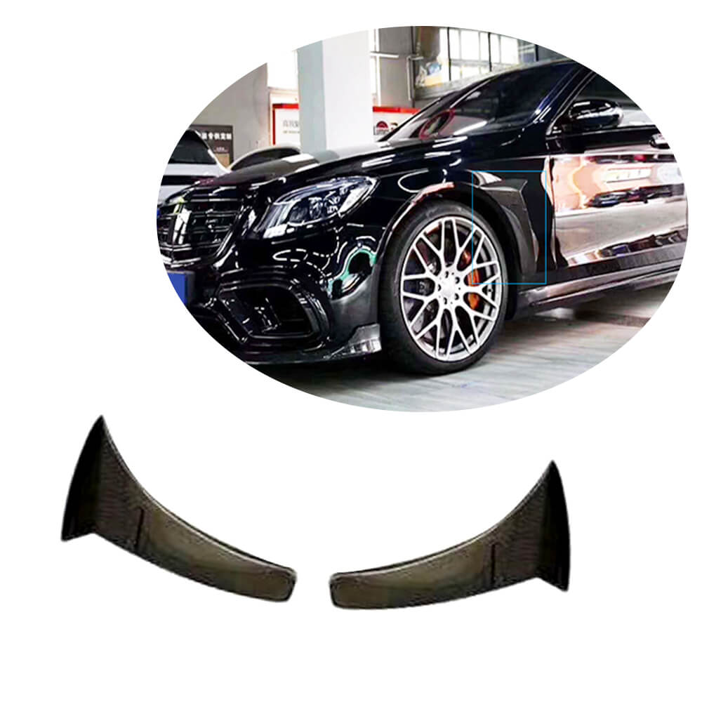 Mercedes Benz W222 S63 S65 AMG Facelift 2018-2021 Side Air Fender Vents Carbon Fiber