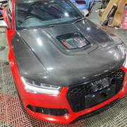 Audi S7 2016 Engine Bonnet Hood Cover Carbon Fiber
