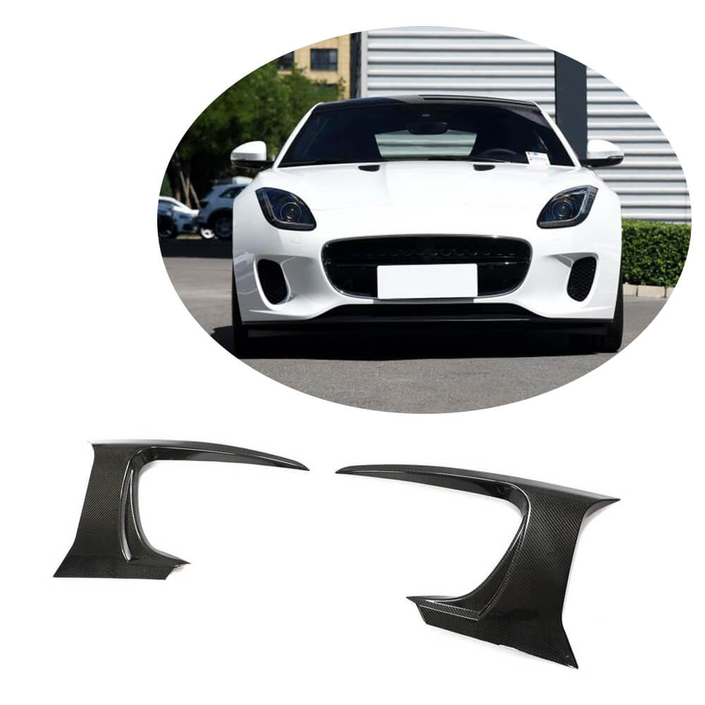 Jaguar F-TYPE Base 2017-2019 Front Bumper Vents Carbon Fiber