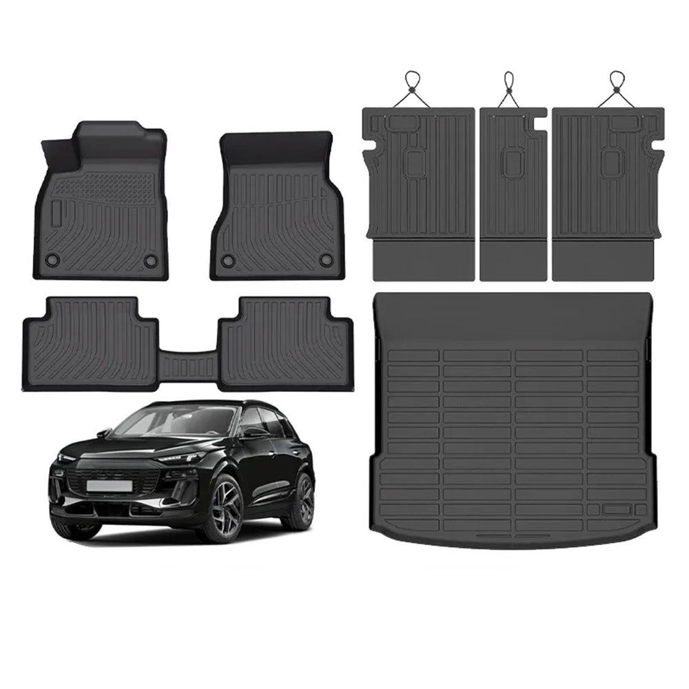Custom-Fit TPE All-Weather Floor Mats for 2025 Audi Q6 E-Tron