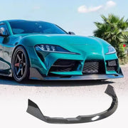 Toyota Supra GR A90 A91 MK5 Coupe 2022-2024 Front Bumper Lip Carbon Fiber