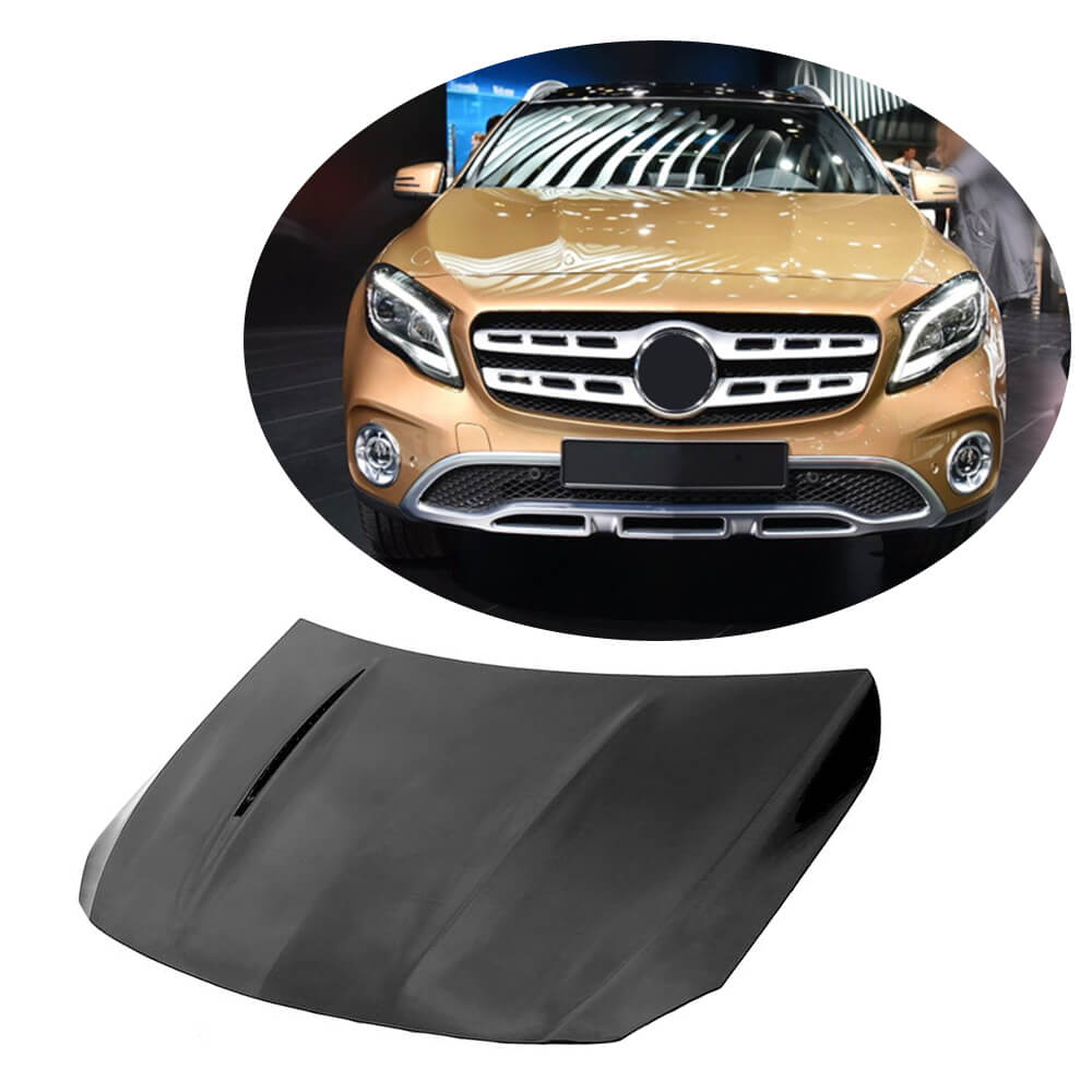 Mercedes Benz GLA Class X156 2014-2020 Engine Bonnet Hood Cover Carbon Fiber