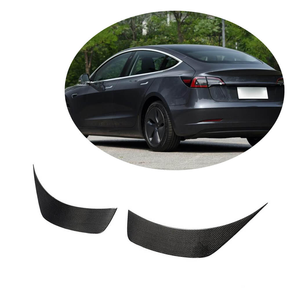 Tesla Model 3 2016-2022 Rear Bumper Vents Carbon Fiber