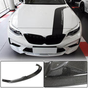 BMW 2 Series F87 M2 Competition M2C 2018-2021 Front Bumper Lip Carbon Fiber