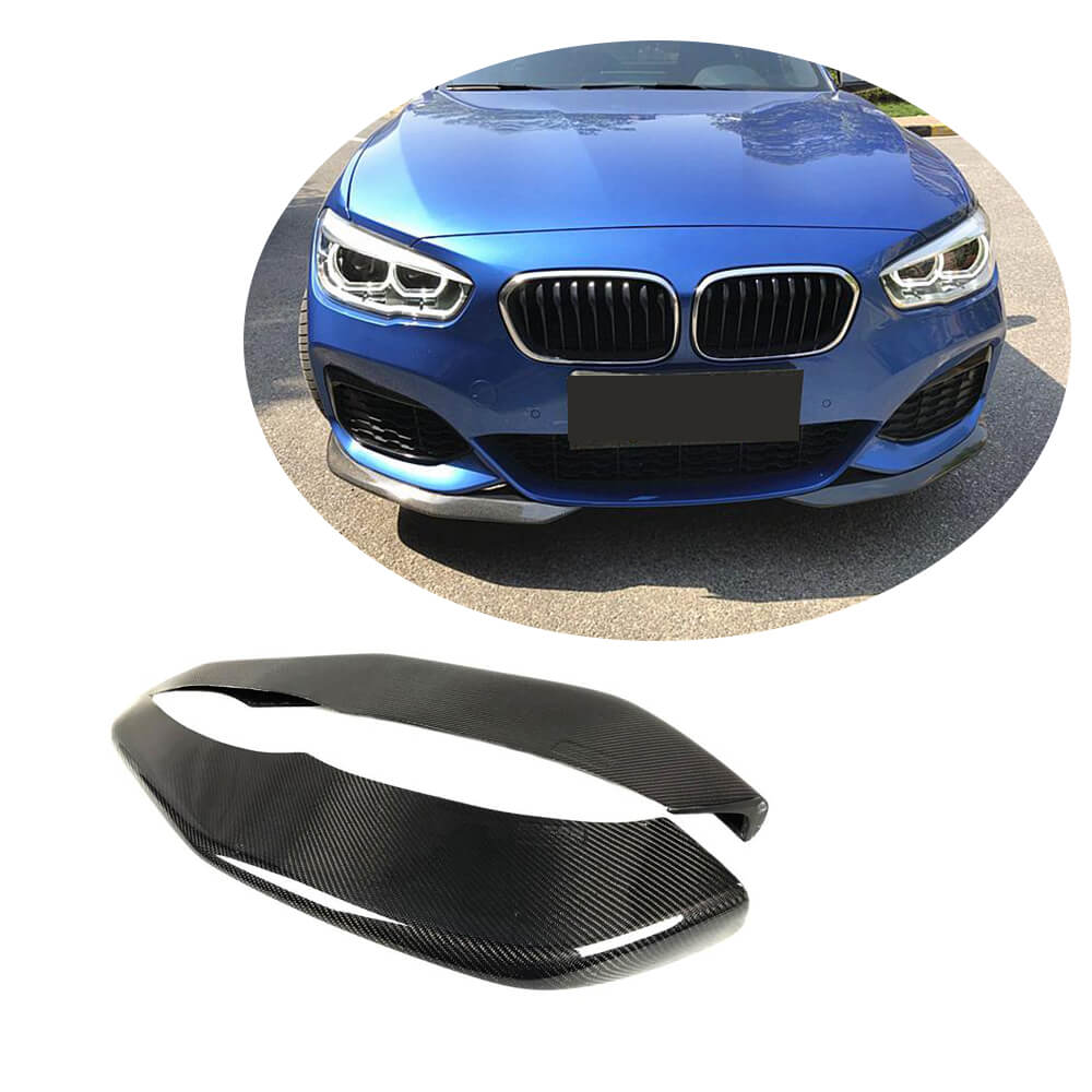 BMW 1 Series F20 F21 M Sport Hatchback 2016-2019 Front Bumper Splitters Carbon Fiber