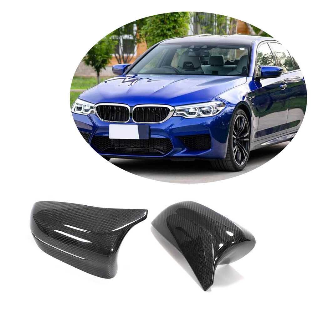 BMW 5 Series F90 M5 Pre-LCI 2018-2020 Mirror Covers Pair RHD Carbon Fiber
