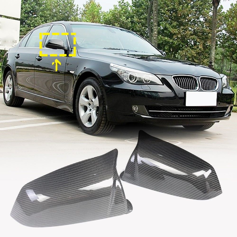 BMW 5 Series E60 E61 2008-2010 Mirror Covers LHD Carbon Fiber