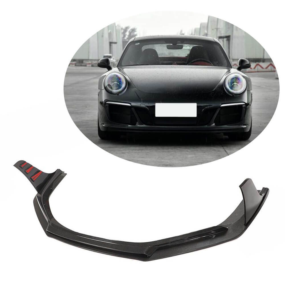 Porsche 911 991.2 Carrera 4 GTS 2-Door 2017 Front Bumper Lip Carbon Fiber
