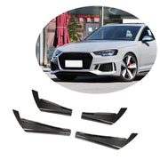 Audi A4 B9 Base Sedan 2017-2020 Front Bumper Vents Carbon Fiber