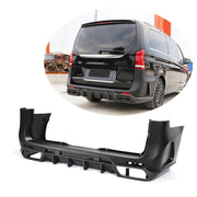 Mercedes Benz V Class W447 Vito 2015-2019 Rear Bumper Cover Carbon Fiber