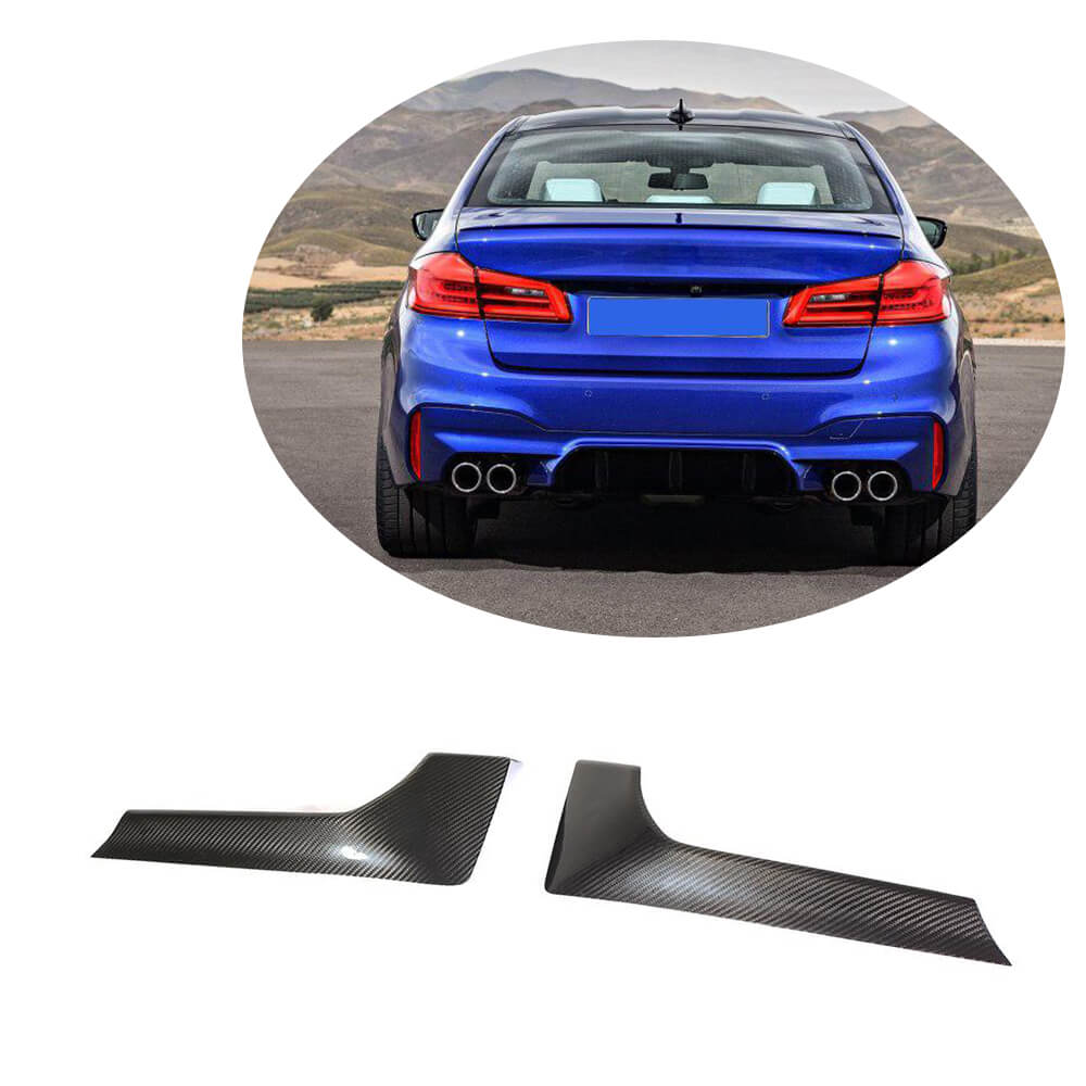 BMW 5 Series F90 M5 Pre-LCI 2018-2020 Rear Bumper Splitters Carbon Fiber