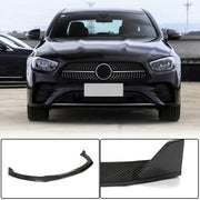 For Mercedes Benz W213 Sport E53 AMG Facelift Carbon Fiber Front Bumper Lip Spoiler