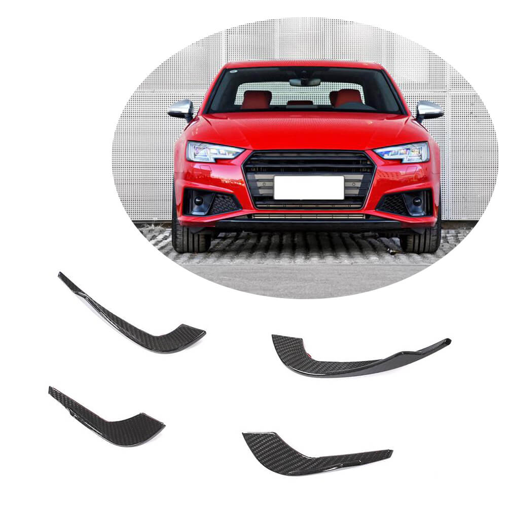 Audi S4 A4 S Line B9 Sedan 2017-2020 Front Bumper Vents Dry Carbon Fiber