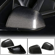 Tesla Model Y 2020UP Mirror Covers pair Replacement Carbon Fiber