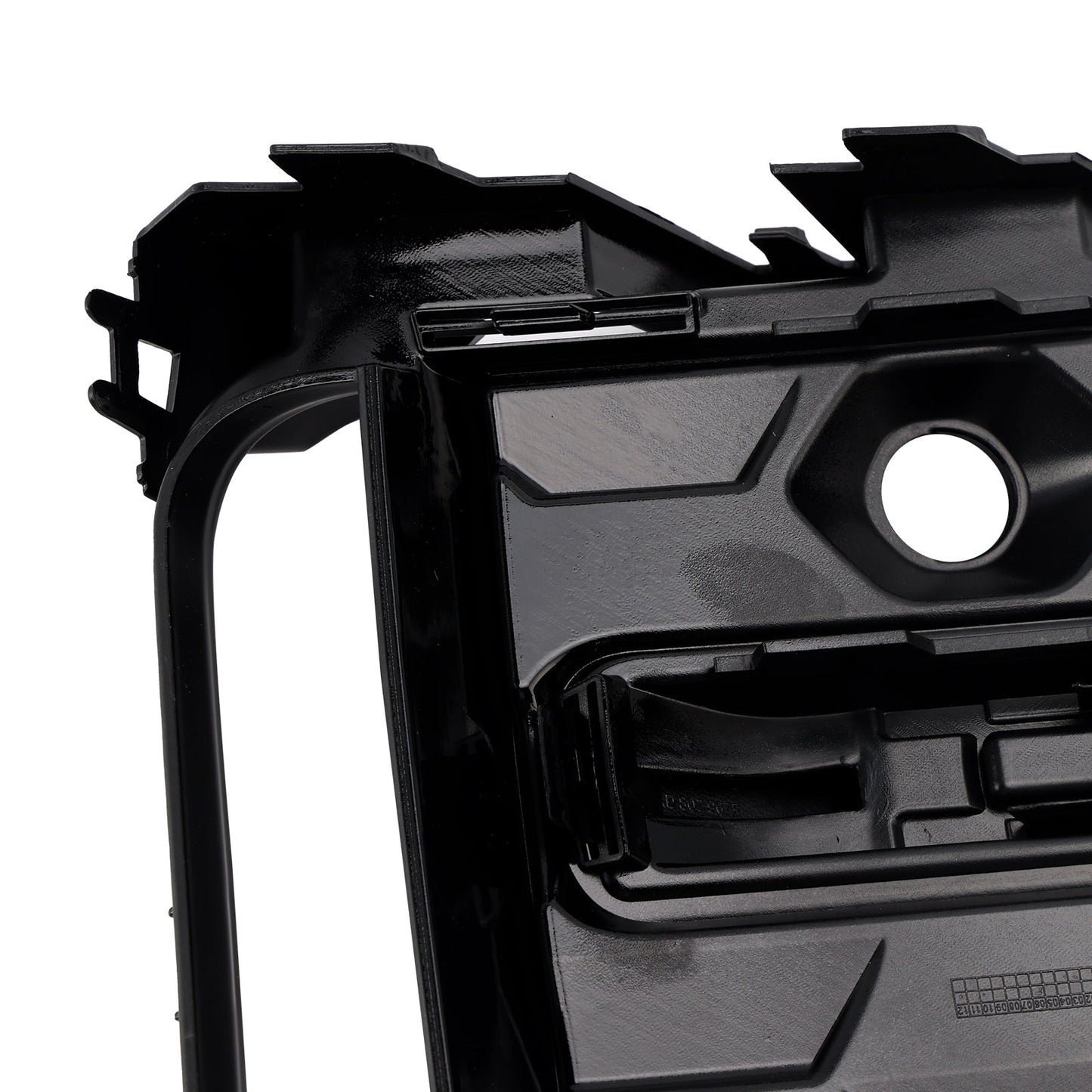 2023+ Audi A6L C8PA Black Front Bumper Fog Light Grille Trim — Pair