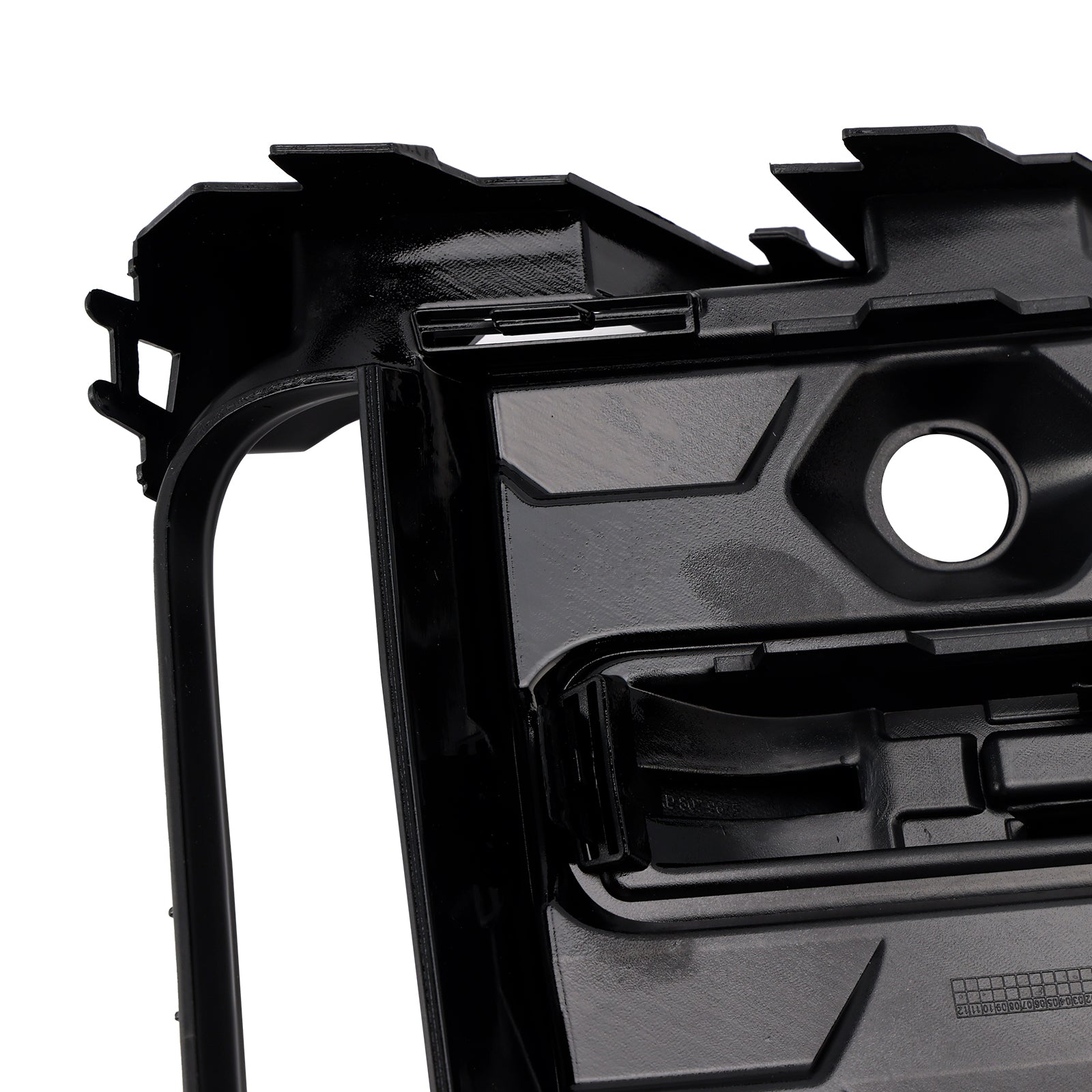 2023+ Audi A6L C8PA Black Front Bumper Fog Light Grille Trim — Pair