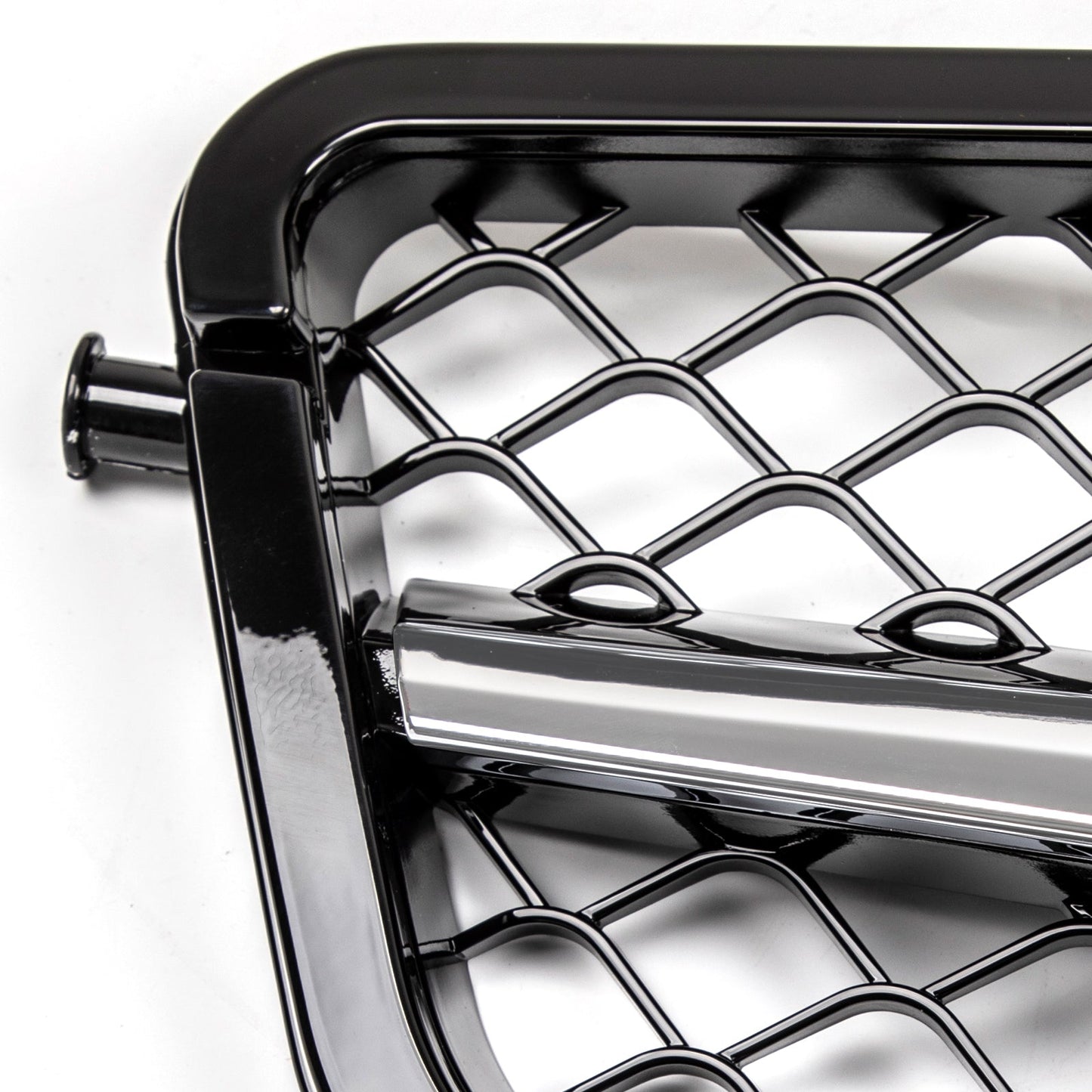 2008-2014 Mercedes-Benz C-Class W204 C300 C350 Gloss Black Chrome Front Grille
