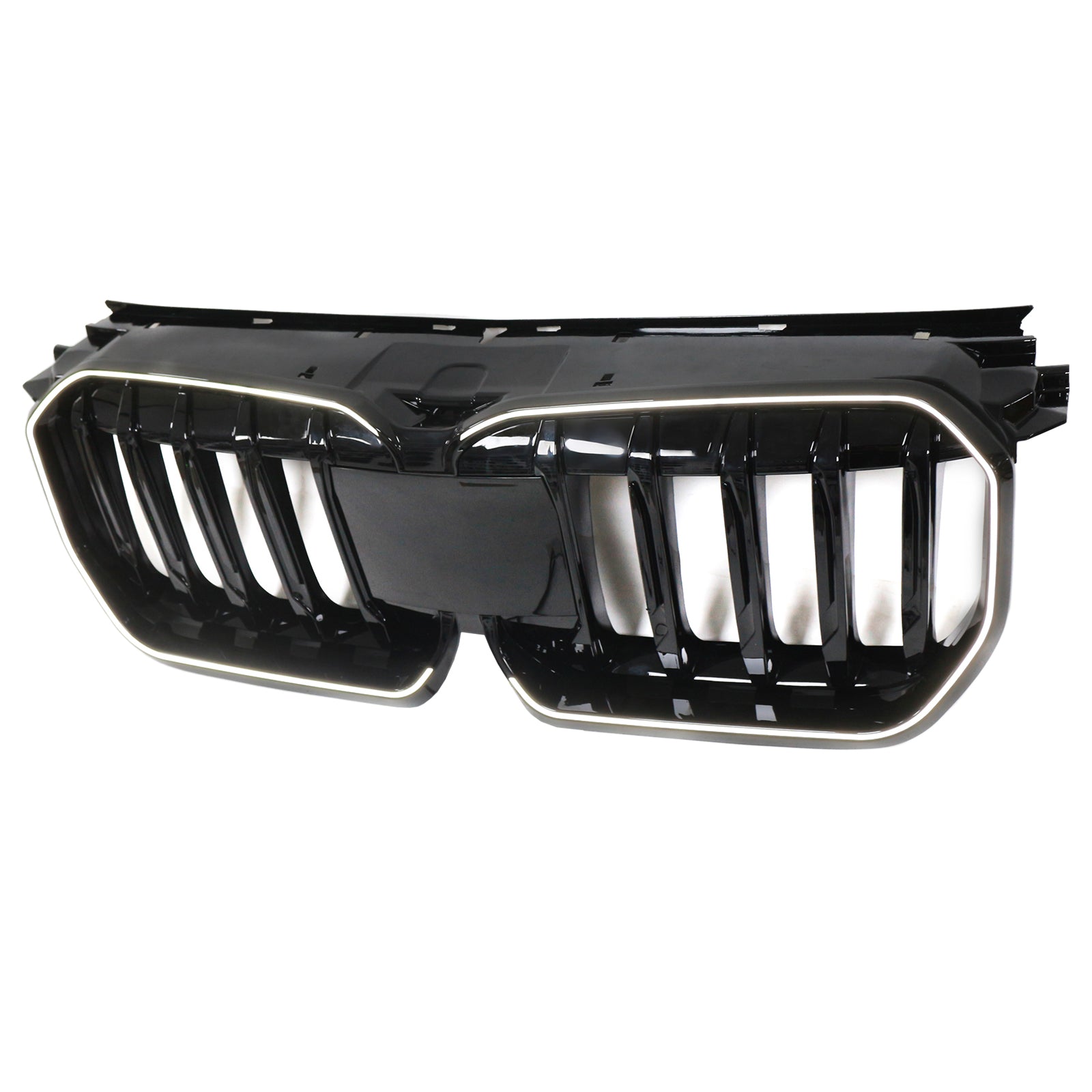 2023-2024 BMW X1 U11 U12 Gloss Black Front Bumper Kidney Grille — Large Set