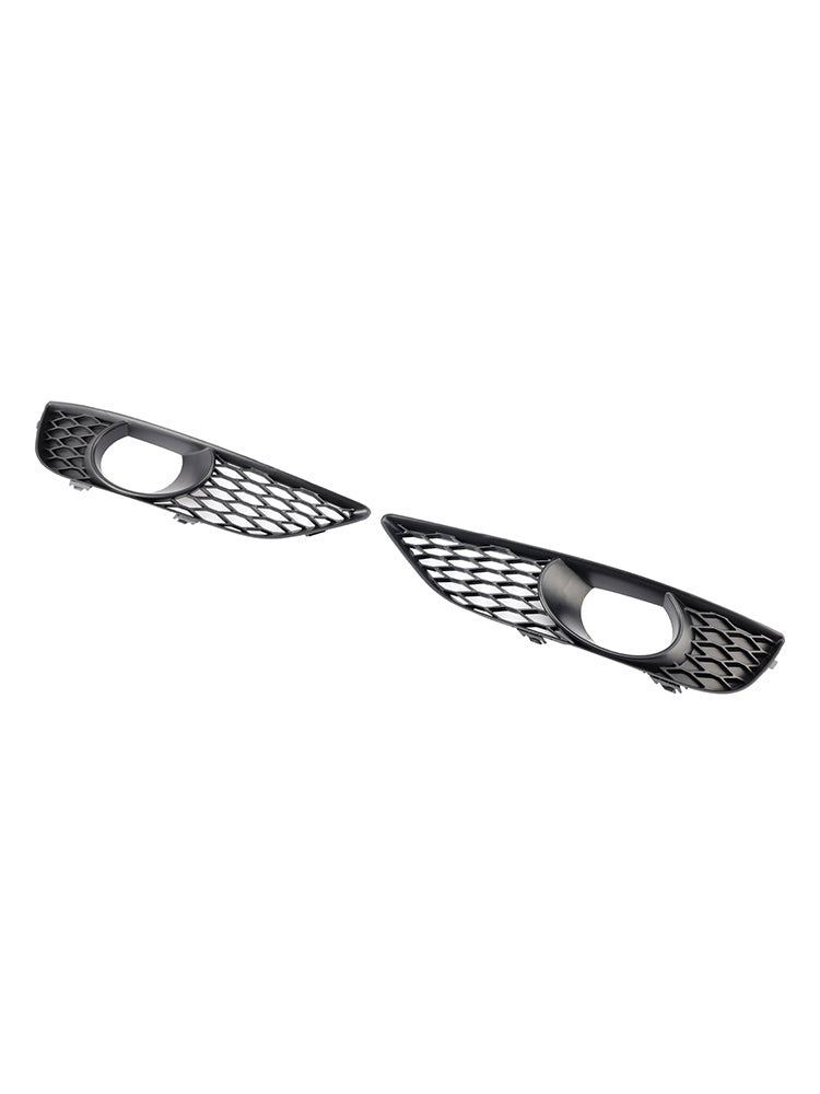 2010-2015 Audi Q7 Front Bumper Fog Light Grill Lamp Cover — Pair (4L0807675C / 4L0807676C)
