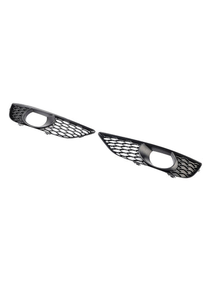 2010-2015 Audi Q7 Front Bumper Fog Light Grill Lamp Cover — Pair (4L0807675C / 4L0807676C)