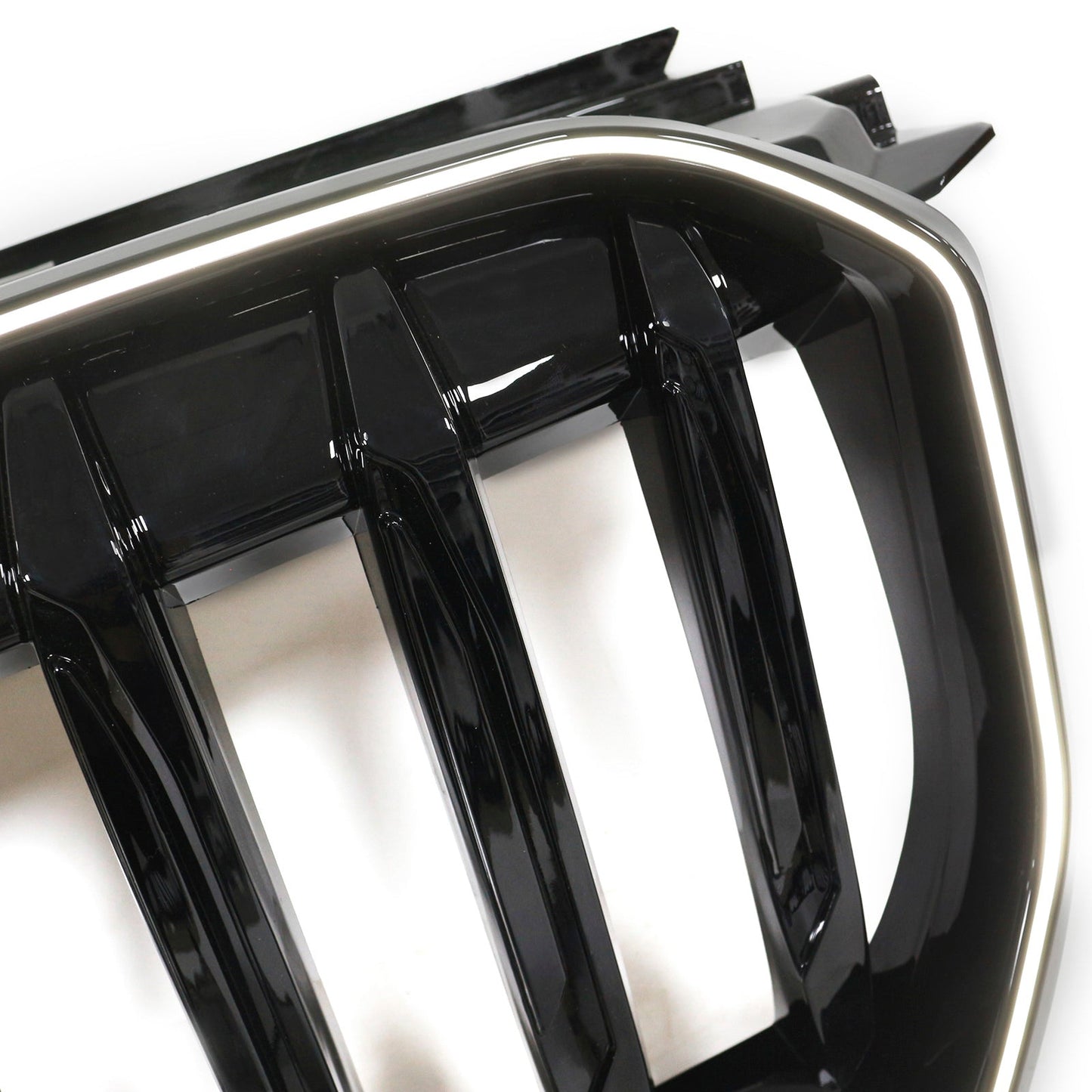 2023-2024 BMW X1 U11 U12 Gloss Black Front Bumper Kidney Grille — Large Set