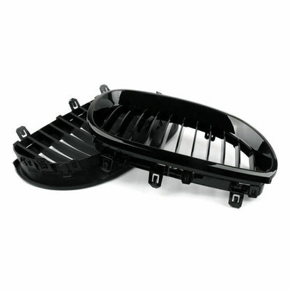 2003-2010 BMW 5 Series E60 E61 Gloss Black Front Replacement Kidney Grille