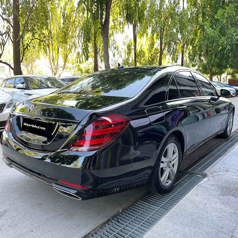 Color PPF TPU Metallic Glossy Black Vinyl Wrap