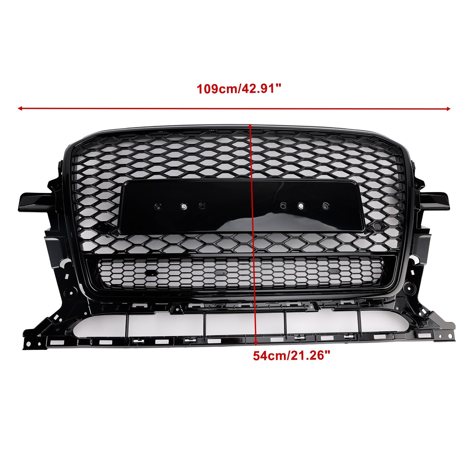 2013-2017 Audi Q5 Gloss Black Front Honeycomb Bumper Grille