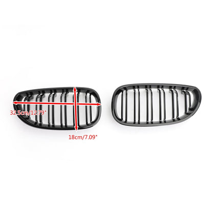 2004-2009 BMW 5 Series E60 E61 M5 520i 530i Gloss Black Sport Front Kidney Grille