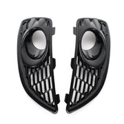 2013-17 Ford Fiesta Pair Grille Gloss Black Front Fog Light Lamp Cover