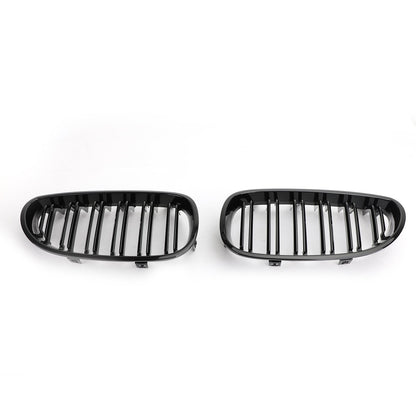 2004-2009 BMW 5 Series E60 E61 M5 520i 530i Gloss Black Sport Front Kidney Grille