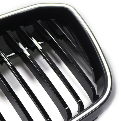 2022-2024 BMW iX3 G08 LCI Double Slat Black Front Kidney Grille