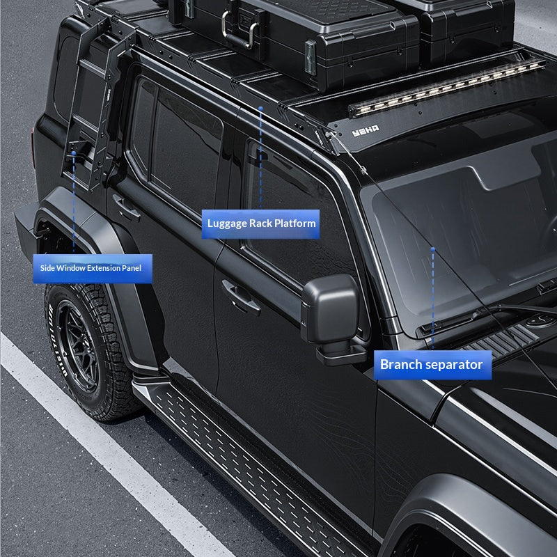 Modified And Upgraded Aluminum-Magnesium Alloy Roof Rack, Roof Platform Compatible 2021-2025 Compatible For GWM Tank 300/300 Hi4-T/330