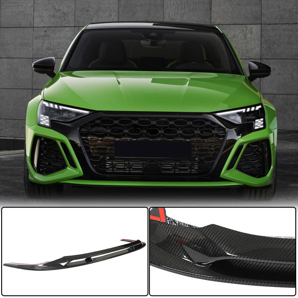Audi RS3 8Y Sedan Dry Carbon Fiber Front Bumper Lip 2022–2023