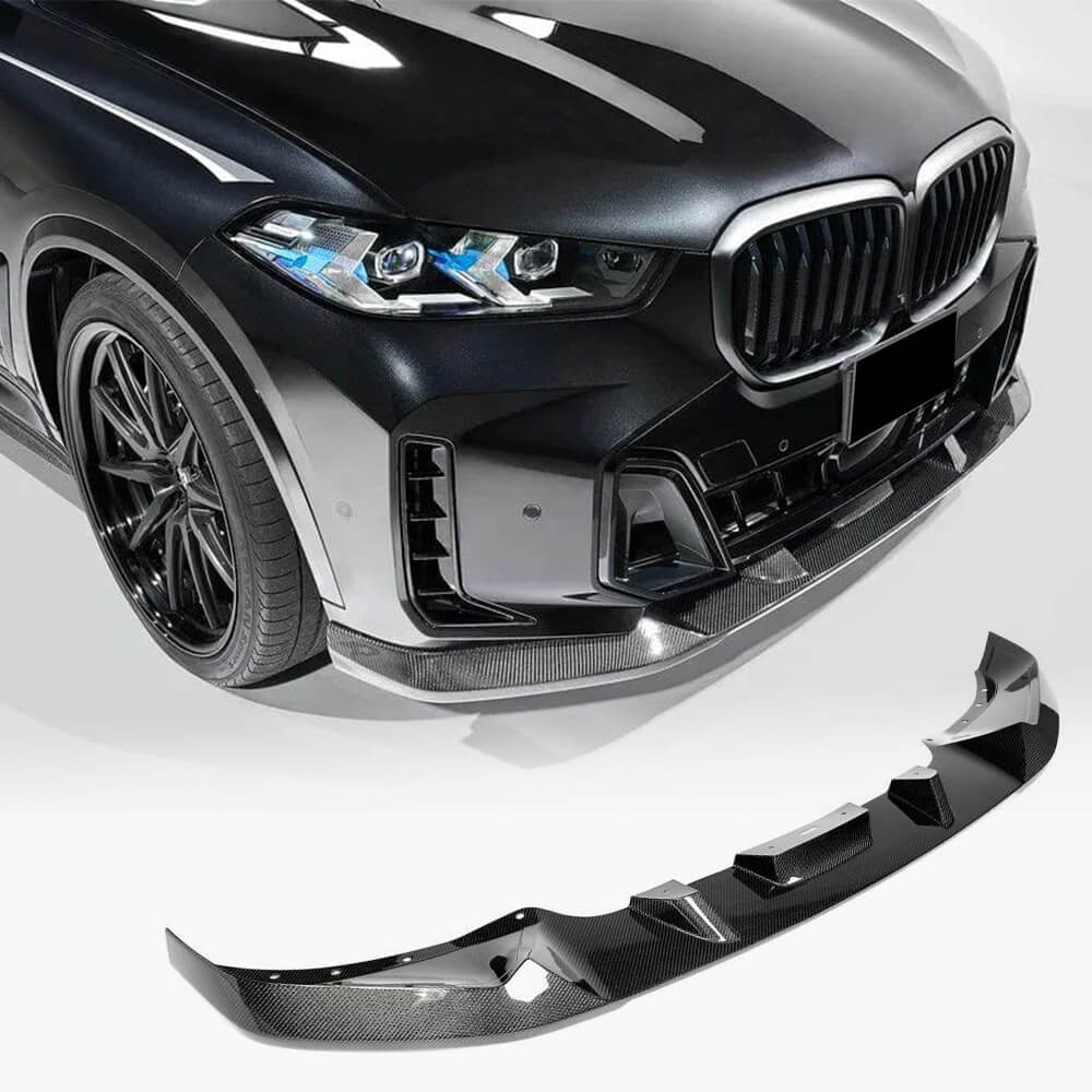 BMW G05 X5 LCI M-Sport 3D Style Carbon Fiber Front Bumper Lip 2023–2024