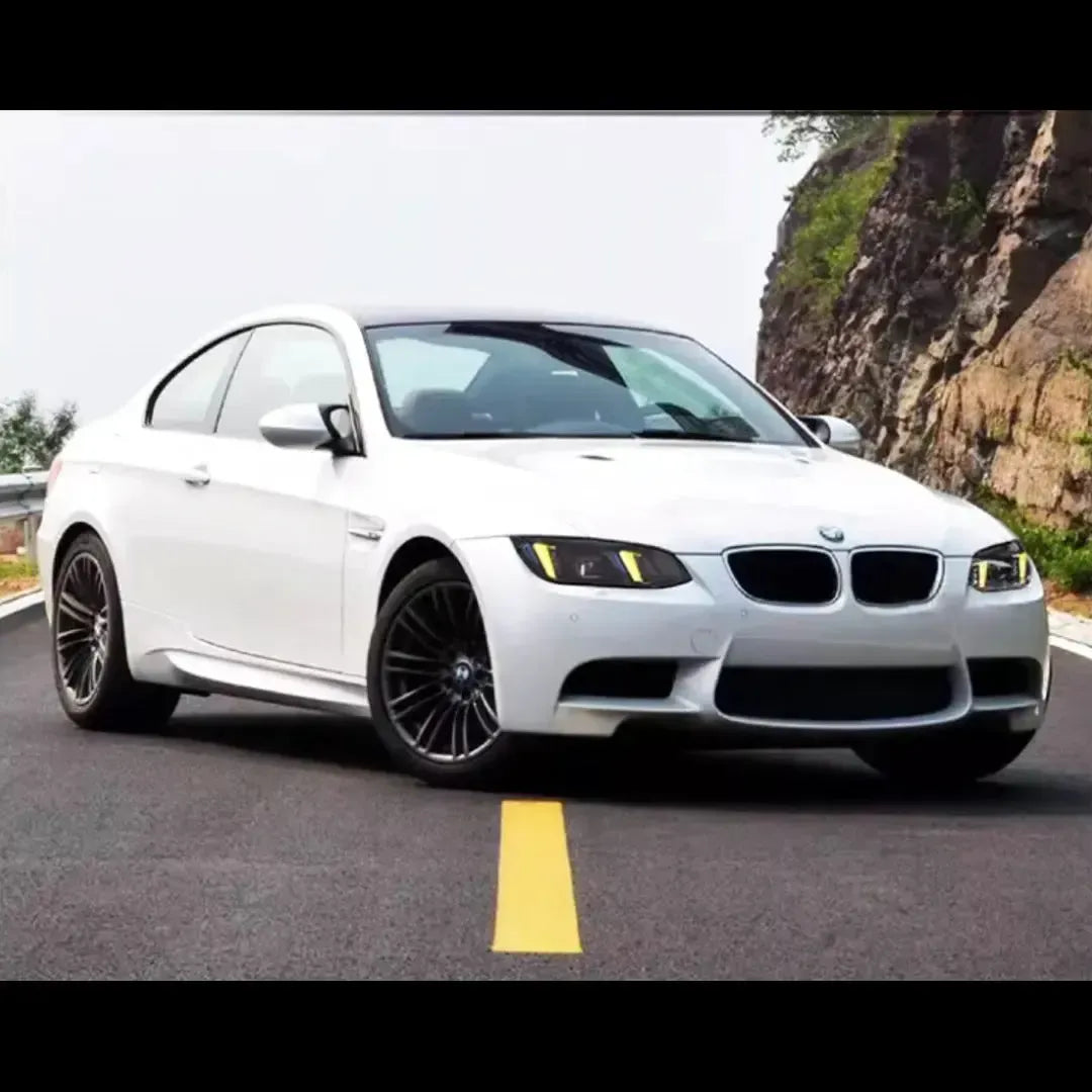 BMW E92/E93 M3 & 3 Series Snake Eye LED Headlights, White/Yellow DRLs