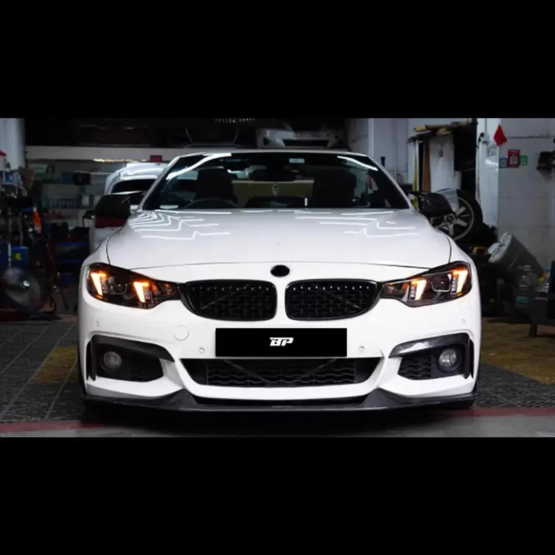 BMW F82/F83 M4 & F32/F33/F36 Snake Eye LED Headlights, White/Yellow DRLs