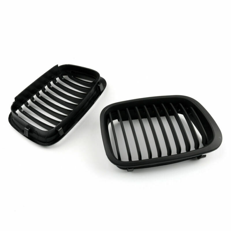 1998-2001 BMW E46 3 Series Sedan 4-Door Matte Black Front Kidney Grille