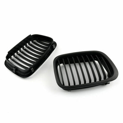 1998-2001 BMW E46 3 Series Sedan 4-Door Matte Black Front Kidney Grille