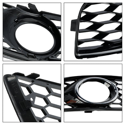 2009-2013 Audi A3 8P Standard Version Honeycomb Front Bumper Fog Light Grille Cover