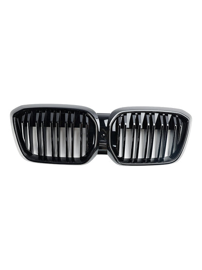 2021-2024 BMW iX3 G08 LCI Gloss Black Front Kidney Grille