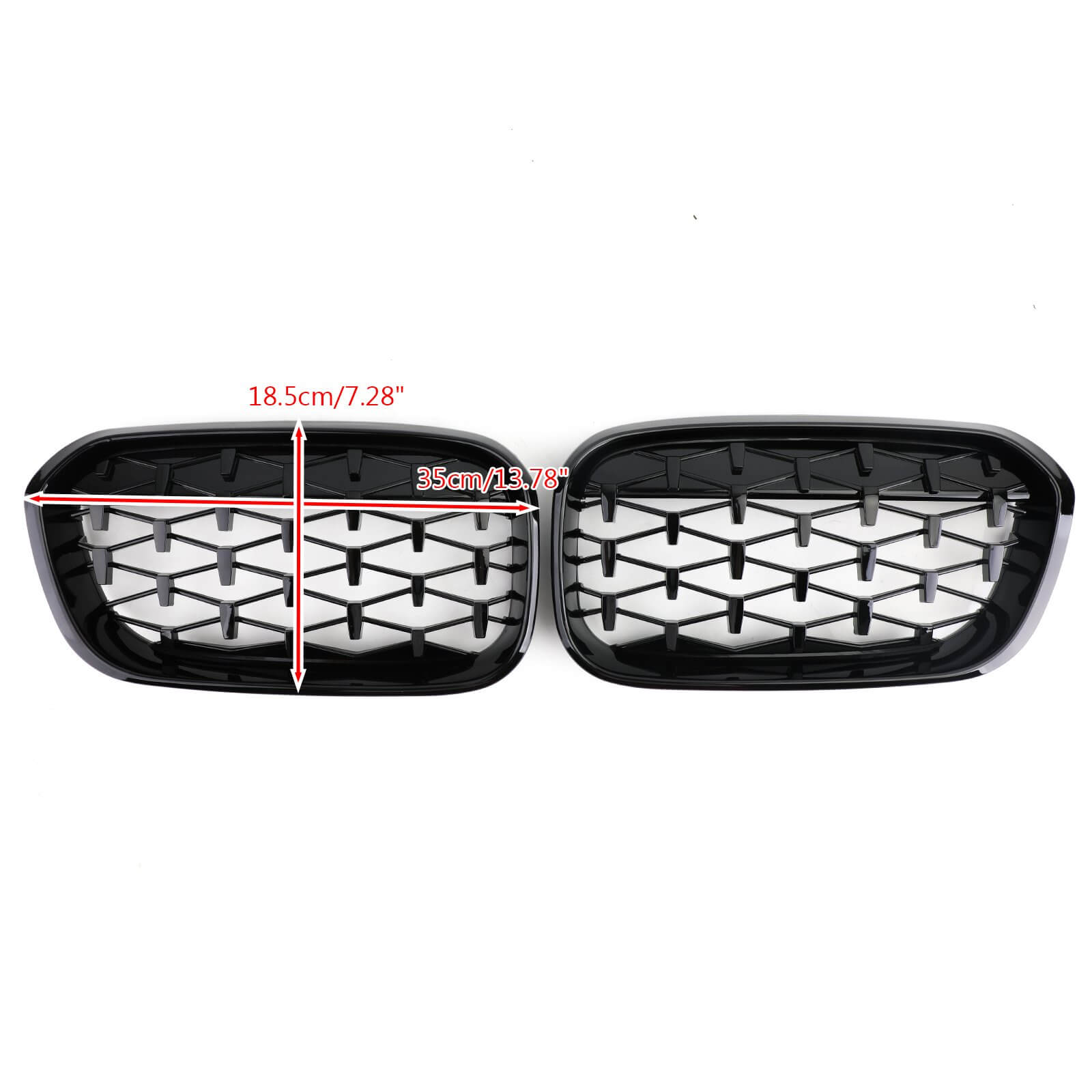 2015-2017 BMW 1 Series F20 F21 Meteor Black Front Kidney Grille